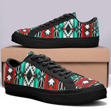 Load image into Gallery viewer, Southwest Journey Aapisi Low Top Canvas Shoes Black Sole 49 Dzine 
