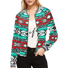 Load image into Gallery viewer, Southwest Journey All Over Print Bomber Jacket for Women (Model H21) All Over Print Bomber Jacket for Women (H21) e-joyer 
