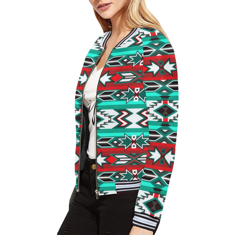 Southwest Journey All Over Print Bomber Jacket for Women (Model H21) All Over Print Bomber Jacket for Women (H21) e-joyer 