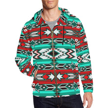 Load image into Gallery viewer, Southwest Journey All Over Print Full Zip Hoodie for Men (Model H14) All Over Print Full Zip Hoodie for Men (H14) e-joyer 
