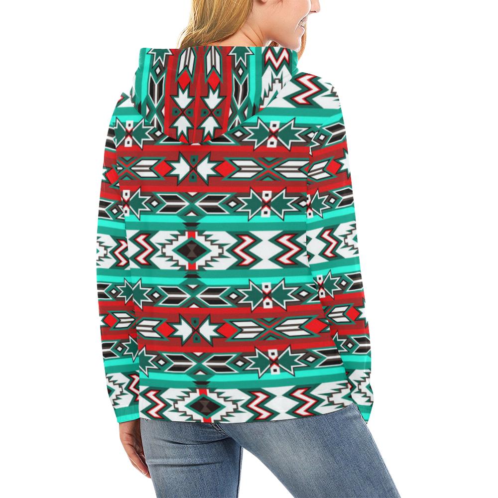 Southwest Journey All Over Print Hoodie for Women (USA Size) (Model H13) All Over Print Hoodie for Women (H13) e-joyer 