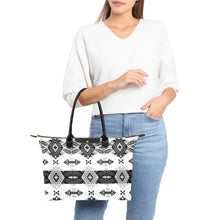 Load image into Gallery viewer, Sovereign Nation Black and White Single-Shoulder Lady Handbag (Model 1714) bag e-joyer 
