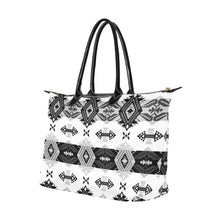 Load image into Gallery viewer, Sovereign Nation Black and White Single-Shoulder Lady Handbag (Model 1714) bag e-joyer 
