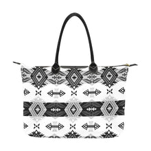 Load image into Gallery viewer, Sovereign Nation Black and White Single-Shoulder Lady Handbag (Model 1714) bag e-joyer 
