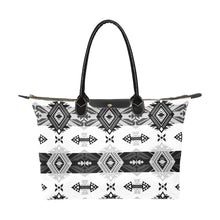 Load image into Gallery viewer, Sovereign Nation Black and White Single-Shoulder Lady Handbag (Model 1714) bag e-joyer 
