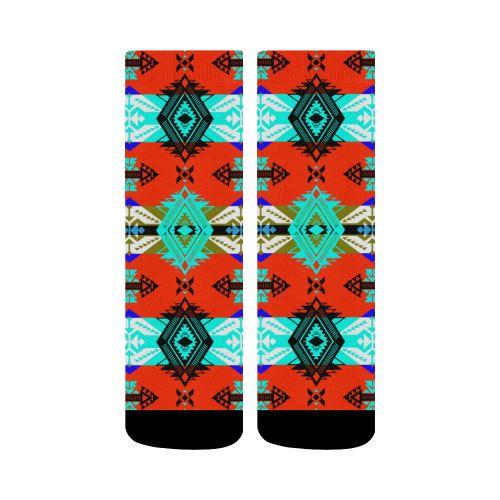 Sovereign Nation Blue Crew Socks by 49 Dzine