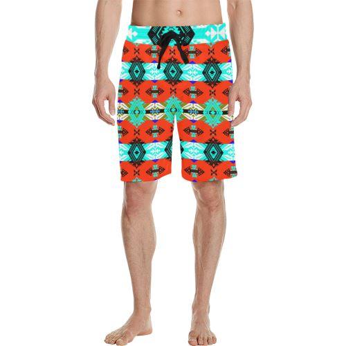 Sovereign Nation Blue Men's All Over Print Casual Shorts (Model L23) Men's Casual Shorts (L23) e-joyer 