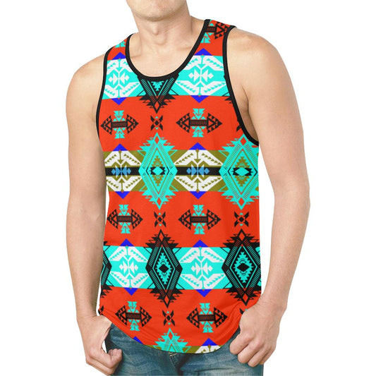 Sovereign Nation Blue New All Over Print Tank Top for Men (Model T46) New All Over Print Tank Top for Men (T46) e-joyer 