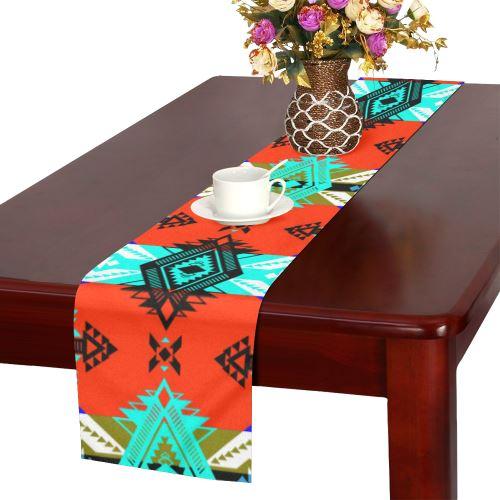 Sovereign Nation Blue Table Runner 16x72 inch Table Runner 16x72 inch e-joyer 