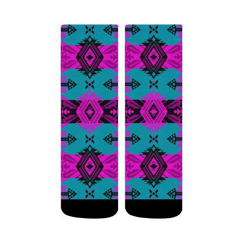 Sovereign Nation Deep Lake and Sunset Crew Socks by 49 Dzine