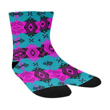 Load image into Gallery viewer, Sovereign Nation Deep Lake and Sunset Crew Socks Crew Socks e-joyer 
