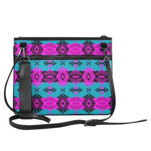 Sovereign Nation Deep Lake and Sunset Slim Clutch Bag (Model 1668) Slim Clutch Bags (1668) e-joyer 