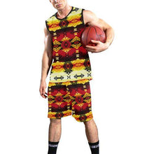 Load image into Gallery viewer, Sovereign Nation Fire All Over Print Basketball Uniform Basketball Uniform e-joyer 
