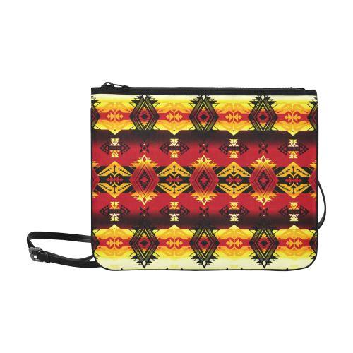 Sovereign Nation Fire Slim Clutch Bag (Model 1668) Slim Clutch Bags (1668) e-joyer 