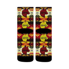 Load image into Gallery viewer, Sovereign Nation Fire with Wolf Crew Socks Crew Socks e-joyer 
