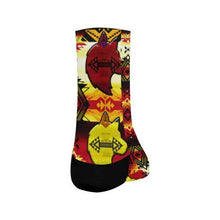 Load image into Gallery viewer, Sovereign Nation Fire with Wolf Crew Socks Crew Socks e-joyer 
