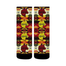 Load image into Gallery viewer, Sovereign Nation Fire with Wolf Crew Socks Crew Socks e-joyer 
