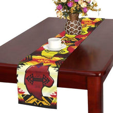 Load image into Gallery viewer, Sovereign Nation Fire with Wolf Table Runner 16x72 inch Table Runner 16x72 inch e-joyer 
