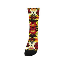 Load image into Gallery viewer, Sovereign Nation Fire with Wolf Trouser Socks Socks e-joyer 
