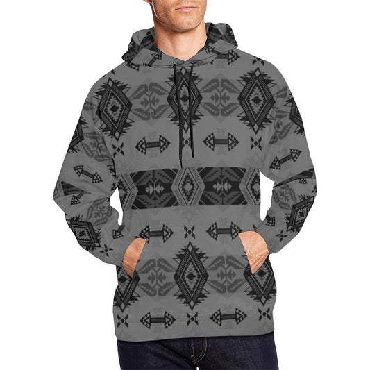 Sovereign Nation Gray All Over Print Hoodie for Men (USA Size) (Model H13) All Over Print Hoodie for Men (H13) e-joyer 