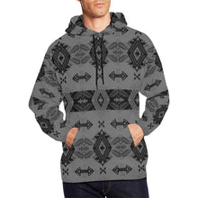 Load image into Gallery viewer, Sovereign Nation Gray All Over Print Hoodie for Men (USA Size) (Model H13) All Over Print Hoodie for Men (H13) e-joyer 
