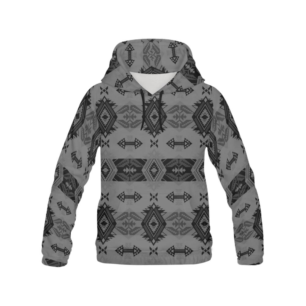 Sovereign Nation Gray Hoodie for Men by 49 Dzine