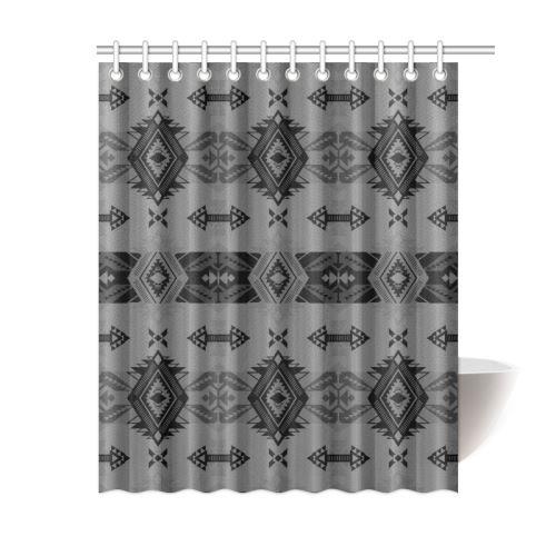 Sovereign Nation Gray Shower Curtain 60"x72" Shower Curtain 60"x72" e-joyer 