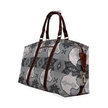 Load image into Gallery viewer, Sovereign Nation Gray with Wolf Classic Travel Bag (Model 1643) Remake Classic Travel Bags (1643) e-joyer 
