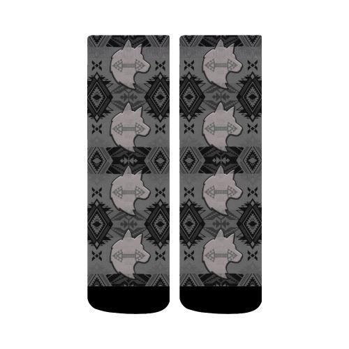 Sovereign Nation Gray with Wolf Crew Socks by 49 Dzine