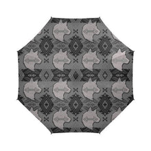 Load image into Gallery viewer, Sovereign Nation Gray with Wolf Semi-Automatic Foldable Umbrella Semi-Automatic Foldable Umbrella e-joyer 
