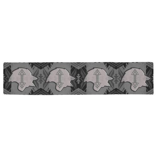 Sovereign Nation Gray with Wolf Table Runner 16x72 inch Table Runner 16x72 inch e-joyer 