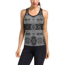 Load image into Gallery viewer, Sovereign Nation Gray Women&#39;s Racerback Tank Top (Model T60) Racerback Tank Top (T60) e-joyer 
