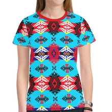 Load image into Gallery viewer, Sovereign Nation New All Over Print T-shirt for Women (Model T45) New All Over Print T-shirt for Women (T45) e-joyer 
