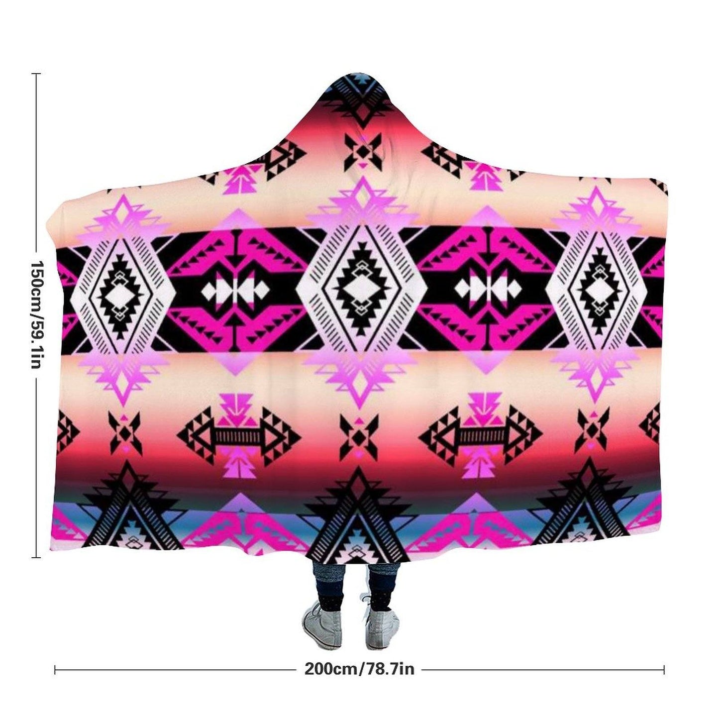 Sovereign Nation Skies Hooded Blanket 49 Dzine 