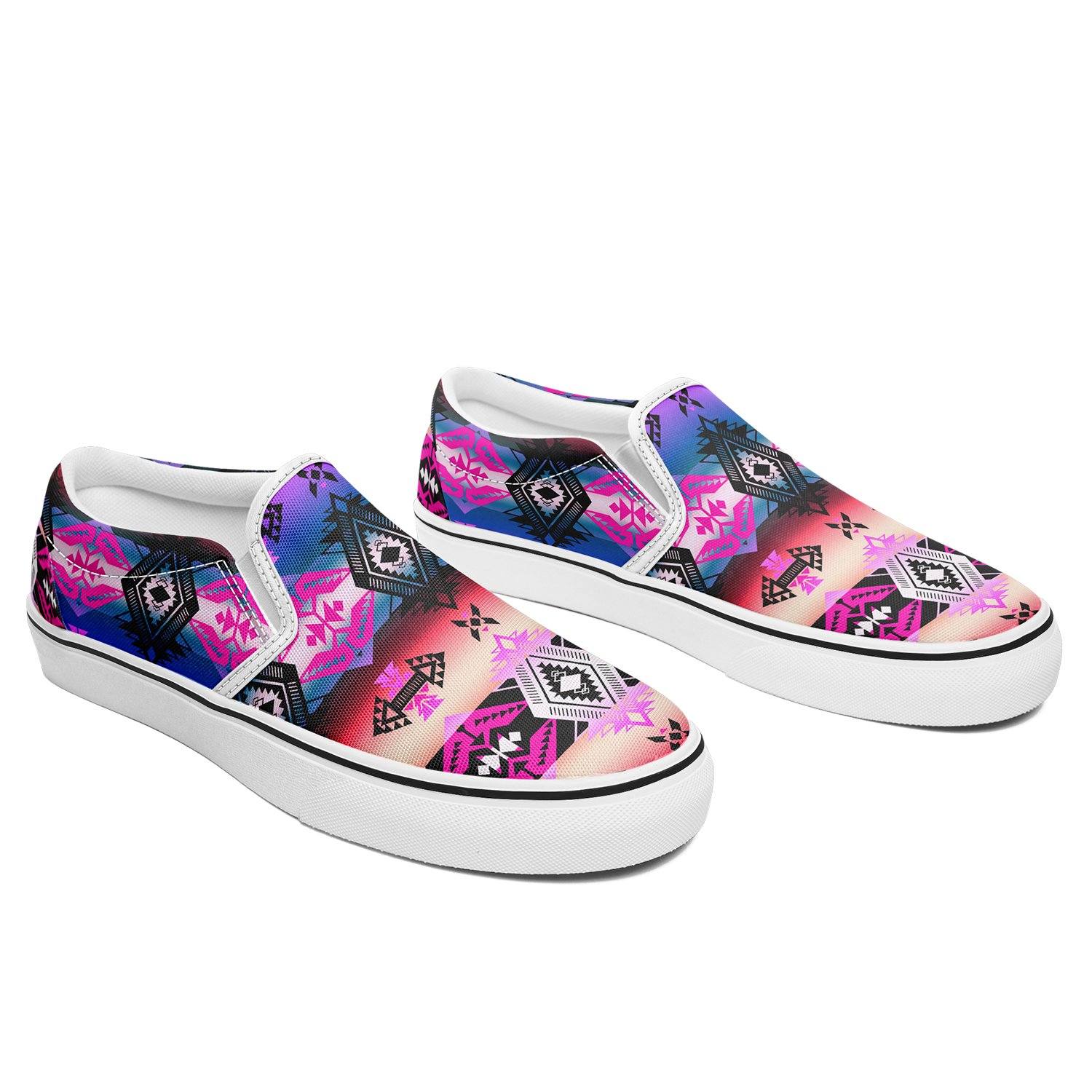 Sovereign Nation Skies Otoyimm Kid's Canvas Slip On Shoes otoyimm Herman 