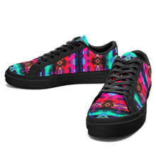 Load image into Gallery viewer, Sovereign Nation Sunrise Aapisi Low Top Canvas Shoes Black Sole 49 Dzine 
