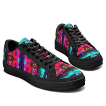 Load image into Gallery viewer, Sovereign Nation Sunrise Aapisi Low Top Canvas Shoes Black Sole 49 Dzine 
