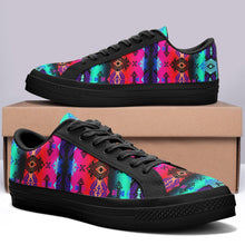 Load image into Gallery viewer, Sovereign Nation Sunrise Aapisi Low Top Canvas Shoes Black Sole 49 Dzine 
