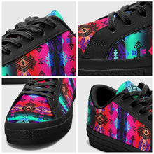 Load image into Gallery viewer, Sovereign Nation Sunrise Aapisi Low Top Canvas Shoes Black Sole 49 Dzine 
