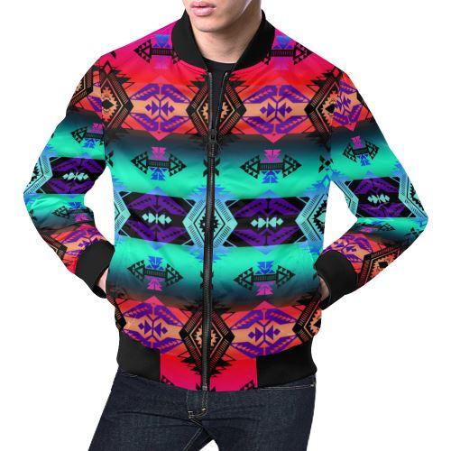 Sovereign Nation Sunrise All Over Print Bomber Jacket for Men/Large Size (Model H19) All Over Print Bomber Jacket for Men/Large (H19) e-joyer 