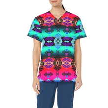 Load image into Gallery viewer, Sovereign Nation Sunrise All Over Print Scrub Top Scrub Top e-joyer 
