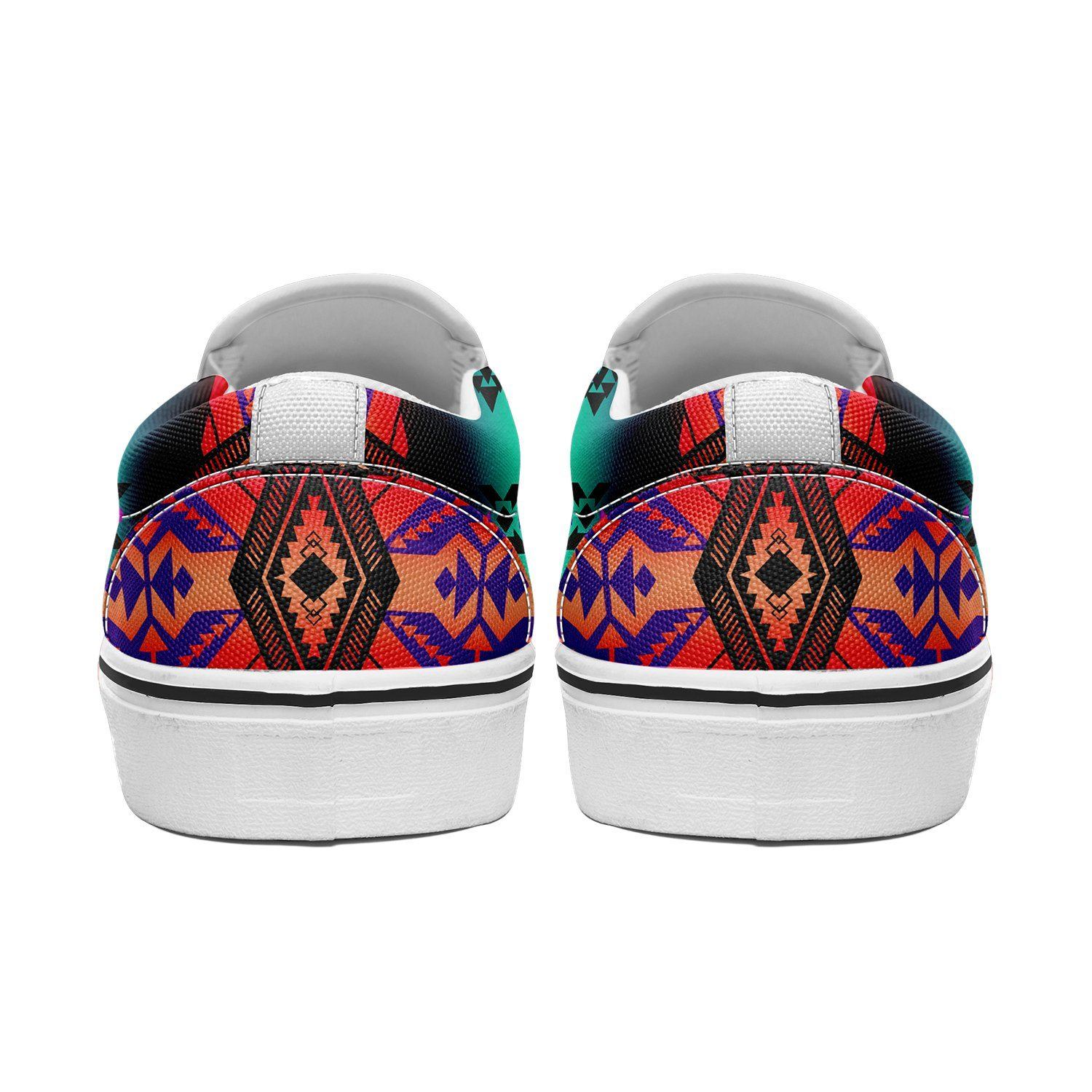 Sovereign Nation Sunrise Otoyimm Kid's Canvas Slip On Shoes 49 Dzine 