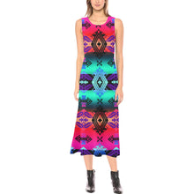 Load image into Gallery viewer, Sovereign Nation Sunrise Phaedra Sleeveless Open Fork Long Dress (Model D08) Phaedra Sleeveless Open Fork Long Dress (D08) e-joyer 
