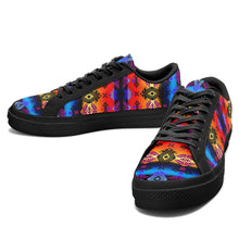 Load image into Gallery viewer, Sovereign Nation Sunset Aapisi Low Top Canvas Shoes Black Sole 49 Dzine 
