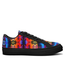 Load image into Gallery viewer, Sovereign Nation Sunset Aapisi Low Top Canvas Shoes Black Sole 49 Dzine 
