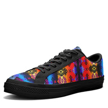 Load image into Gallery viewer, Sovereign Nation Sunset Aapisi Low Top Canvas Shoes Black Sole 49 Dzine 
