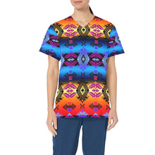 Load image into Gallery viewer, Sovereign Nation Sunset All Over Print Scrub Top Scrub Top e-joyer 
