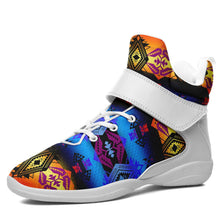 Load image into Gallery viewer, Sovereign Nation Sunset Ipottaa Basketball / Sport High Top Shoes 49 Dzine US Women 4.5 / US Youth 3.5 / EUR 35 White Sole with White Strap 
