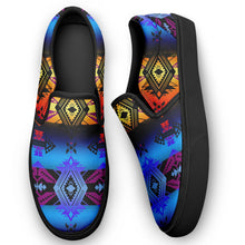 Load image into Gallery viewer, Sovereign Nation Sunset Otoyimm Kid&#39;s Canvas Slip On Shoes 49 Dzine 
