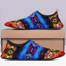 Load image into Gallery viewer, Sovereign Nation Sunset Sockamoccs Kid&#39;s Slip On Shoes 49 Dzine 
